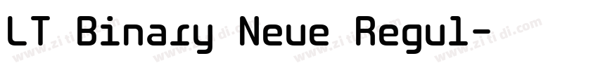 LT Binary Neue Regul字体转换
